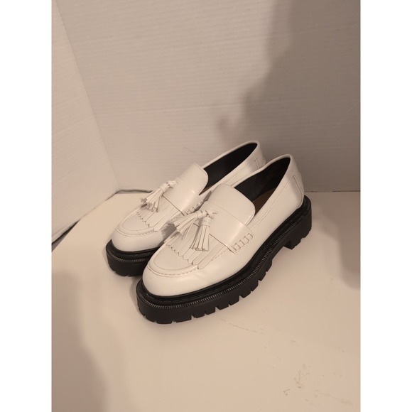 NEW H&M Chunky White Loafer Women's Sz 8/39 - Picture 4 of 10